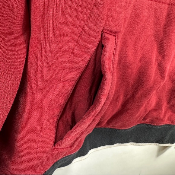 Nike Archive Half Zip Pullover Sweatshirt In Burgundy | Size Small - Picture 6 of 13